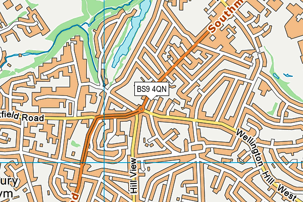 BS9 4QN map - OS VectorMap District (Ordnance Survey)
