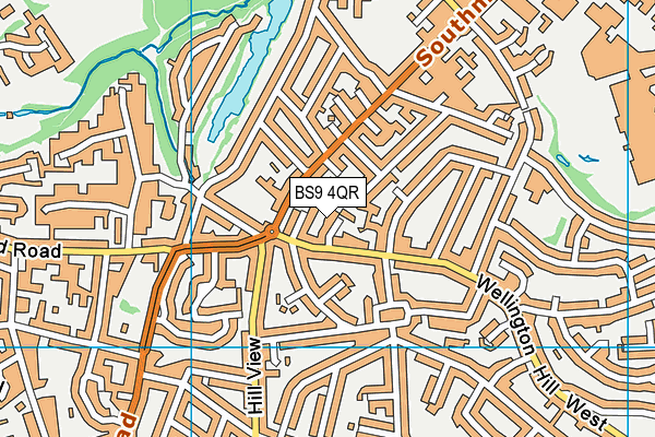 BS9 4QR map - OS VectorMap District (Ordnance Survey)