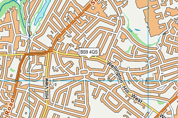 BS9 4QS map - OS VectorMap District (Ordnance Survey)