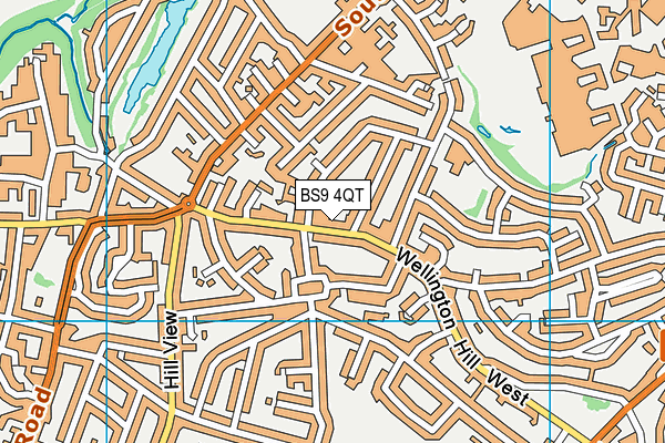 BS9 4QT map - OS VectorMap District (Ordnance Survey)