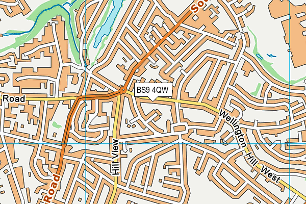 BS9 4QW map - OS VectorMap District (Ordnance Survey)