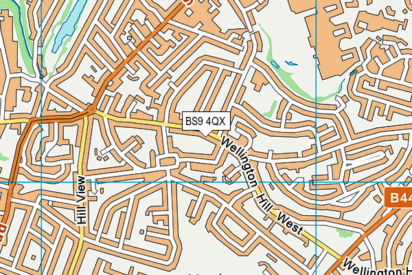 BS9 4QX map - OS VectorMap District (Ordnance Survey)