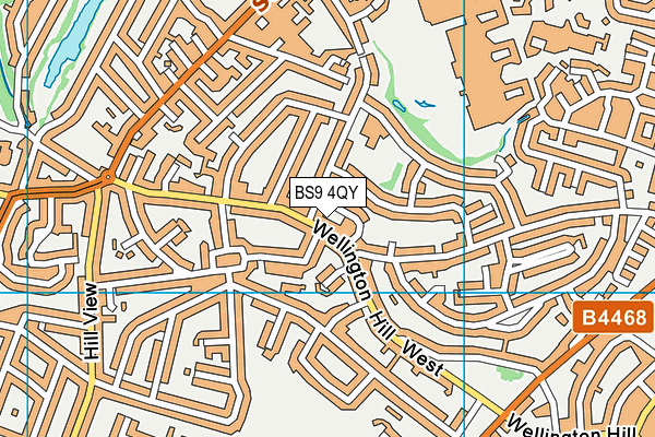 BS9 4QY map - OS VectorMap District (Ordnance Survey)