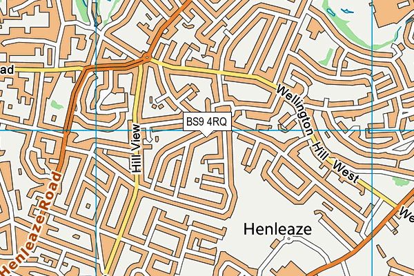 BS9 4RQ map - OS VectorMap District (Ordnance Survey)