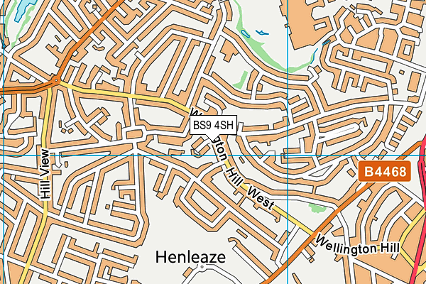 BS9 4SH map - OS VectorMap District (Ordnance Survey)
