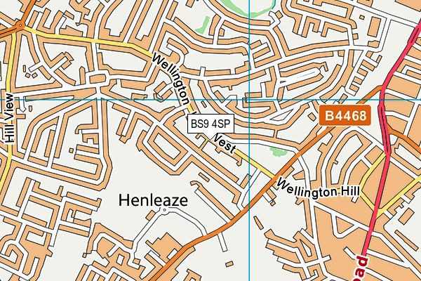 BS9 4SP map - OS VectorMap District (Ordnance Survey)