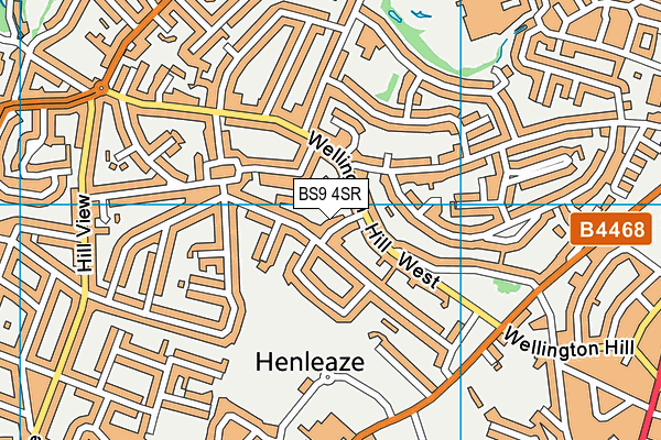 BS9 4SR map - OS VectorMap District (Ordnance Survey)