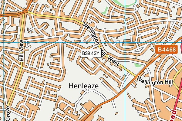 BS9 4SY map - OS VectorMap District (Ordnance Survey)