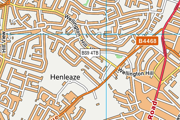 BS9 4TB map - OS VectorMap District (Ordnance Survey)