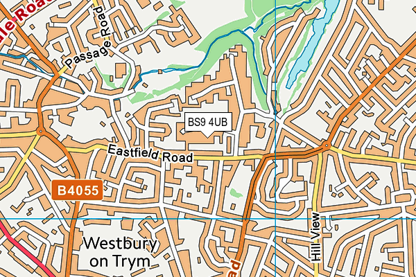 BS9 4UB map - OS VectorMap District (Ordnance Survey)