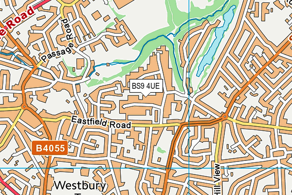 BS9 4UE map - OS VectorMap District (Ordnance Survey)