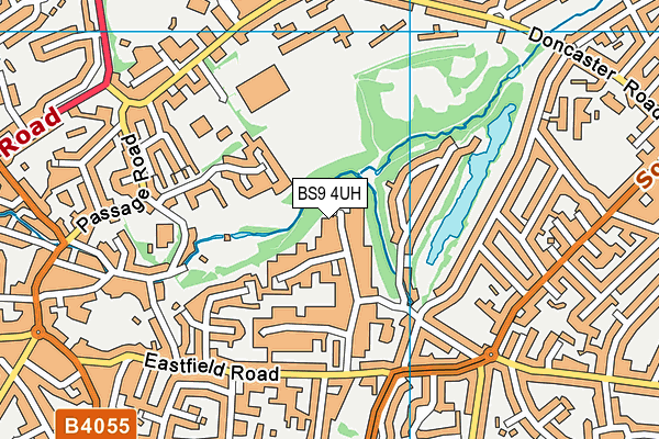 BS9 4UH map - OS VectorMap District (Ordnance Survey)
