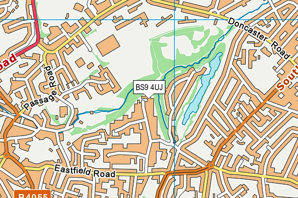 BS9 4UJ map - OS VectorMap District (Ordnance Survey)