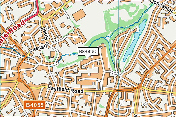 BS9 4UQ map - OS VectorMap District (Ordnance Survey)