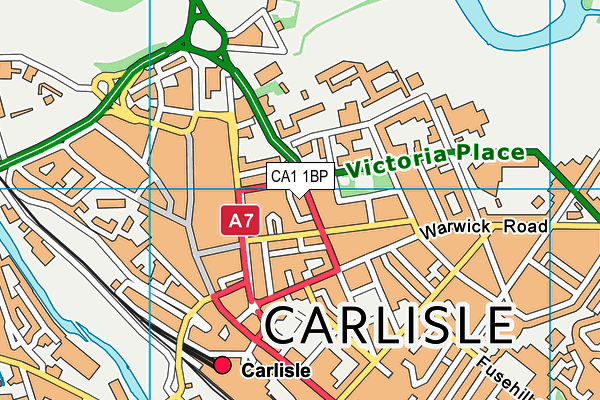 CA1 1BP map - OS VectorMap District (Ordnance Survey)