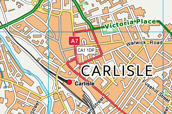 CA1 1DP map - OS VectorMap District (Ordnance Survey)