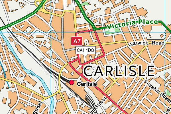Map of CARLISLE PADEL CLUB LIMITED at district scale