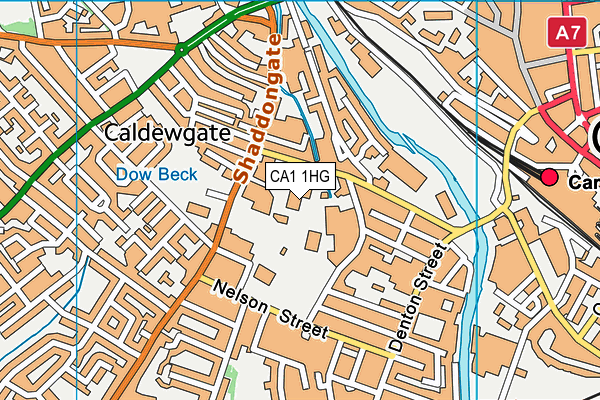 CA1 1HG map - OS VectorMap District (Ordnance Survey)