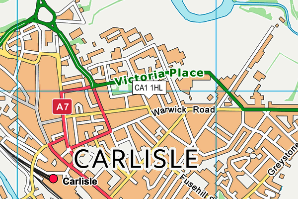 CA1 1HL map - OS VectorMap District (Ordnance Survey)