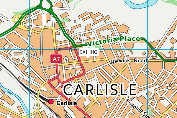 CA1 1HQ map - OS VectorMap District (Ordnance Survey)