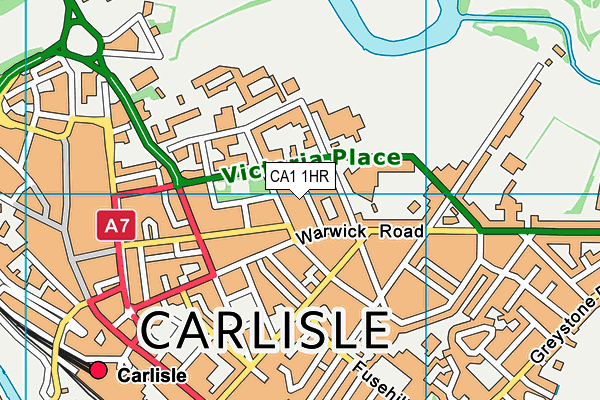 CA1 1HR map - OS VectorMap District (Ordnance Survey)