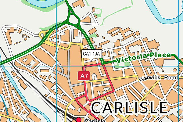 The Brickhouse (Closed) map (CA1 1JA) - OS VectorMap District (Ordnance Survey)