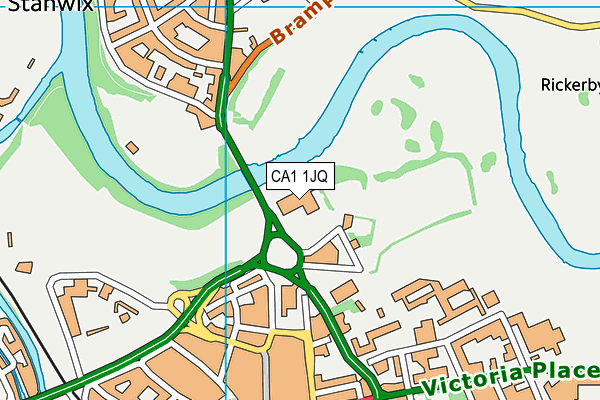 The Sands Leisure Centre map (CA1 1JQ) - OS VectorMap District (Ordnance Survey)