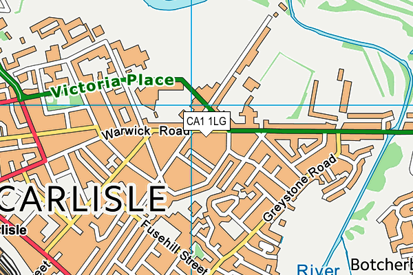 CA1 1LG map - OS VectorMap District (Ordnance Survey)