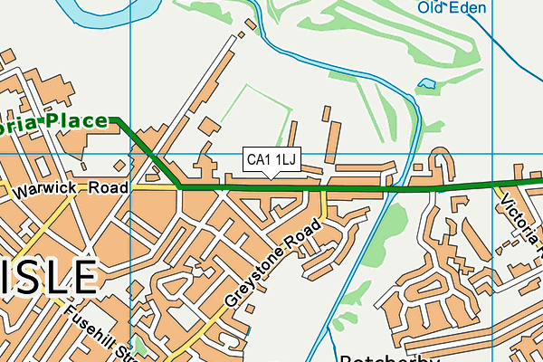 CA1 1LJ map - OS VectorMap District (Ordnance Survey)