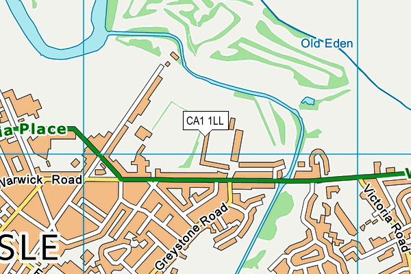 CA1 1LL map - OS VectorMap District (Ordnance Survey)