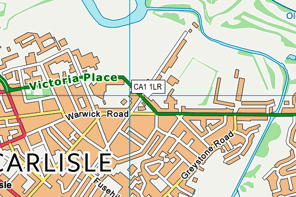 CA1 1LR map - OS VectorMap District (Ordnance Survey)