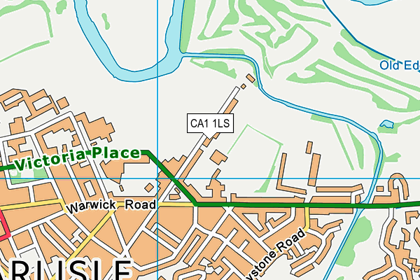 Stony Holme Golf Club map (CA1 1LS) - OS VectorMap District (Ordnance Survey)