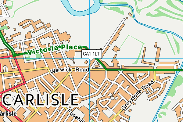 CA1 1LT map - OS VectorMap District (Ordnance Survey)