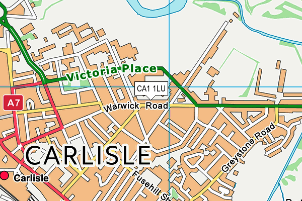 CA1 1LU map - OS VectorMap District (Ordnance Survey)