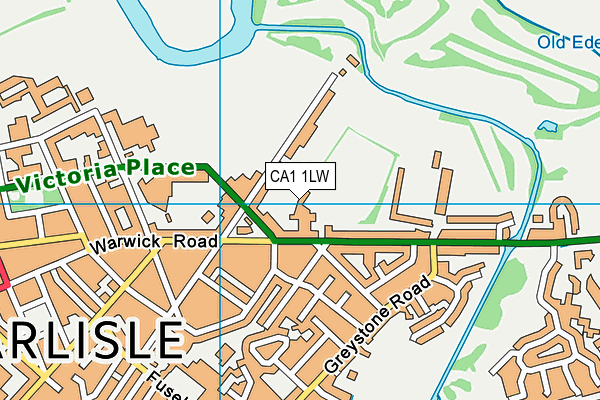 Carlisle Squash And Racketball Club Ltd map (CA1 1LW) - OS VectorMap District (Ordnance Survey)