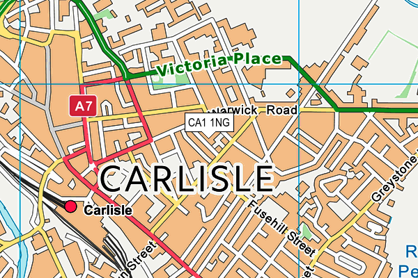 CA1 1NG map - OS VectorMap District (Ordnance Survey)