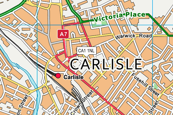 CA1 1NL map - OS VectorMap District (Ordnance Survey)