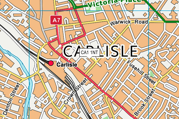 CA1 1NT map - OS VectorMap District (Ordnance Survey)