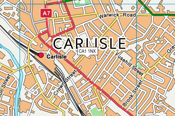 CA1 1NX map - OS VectorMap District (Ordnance Survey)