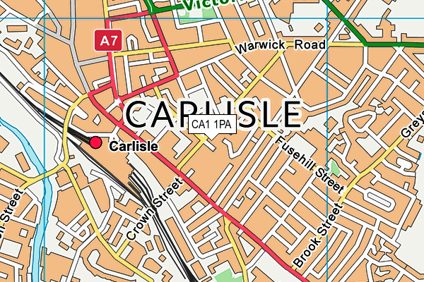 CA1 1PA map - OS VectorMap District (Ordnance Survey)