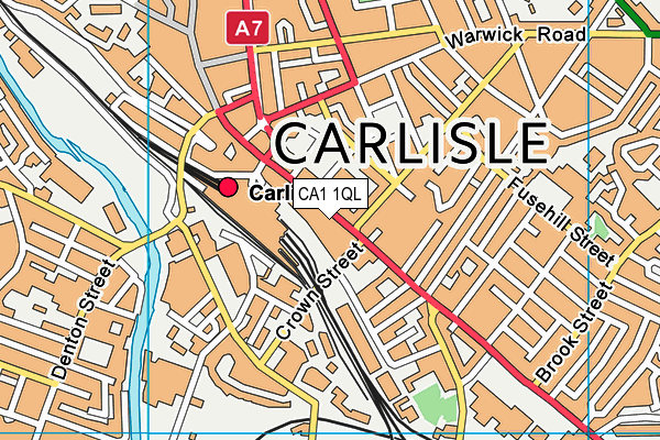 CA1 1QL map - OS VectorMap District (Ordnance Survey)