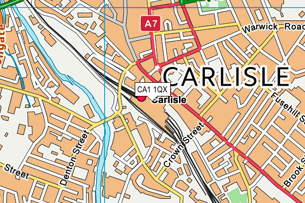 CA1 1QX map - OS VectorMap District (Ordnance Survey)