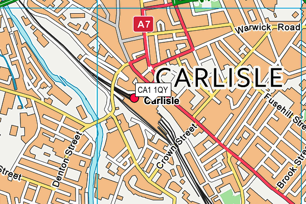 CA1 1QY map - OS VectorMap District (Ordnance Survey)