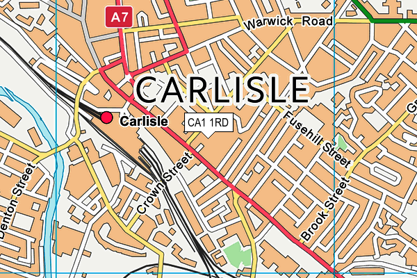 CA1 1RD map - OS VectorMap District (Ordnance Survey)