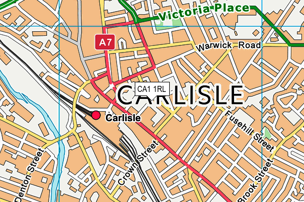 CA1 1RL map - OS VectorMap District (Ordnance Survey)