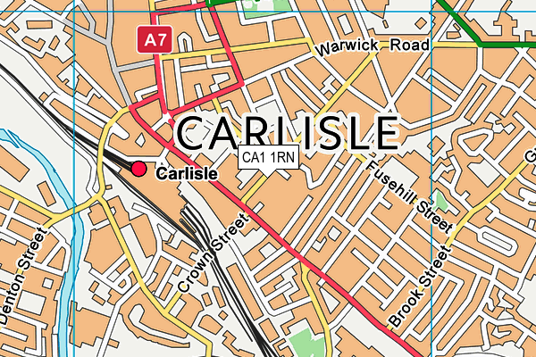 CA1 1RN map - OS VectorMap District (Ordnance Survey)