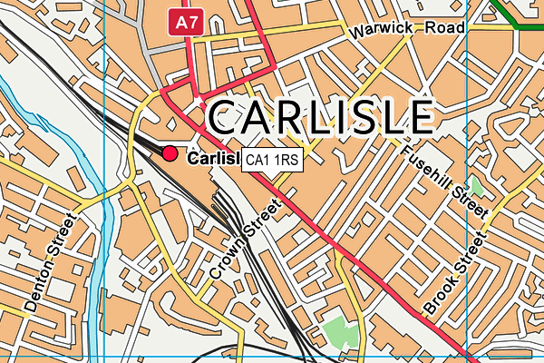 CA1 1RS map - OS VectorMap District (Ordnance Survey)