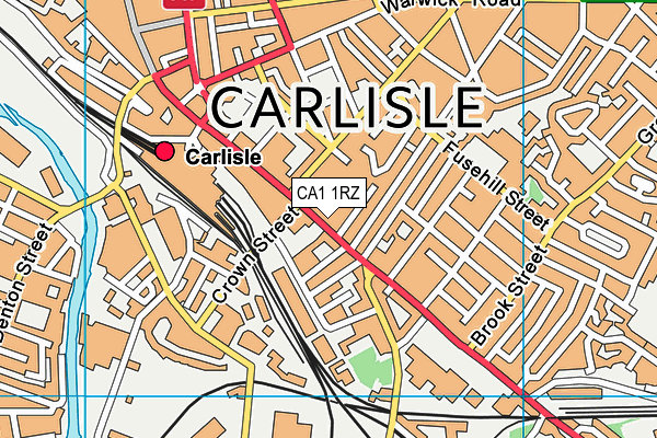 CA1 1RZ map - OS VectorMap District (Ordnance Survey)