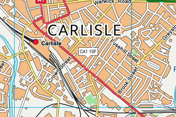 CA1 1SF map - OS VectorMap District (Ordnance Survey)