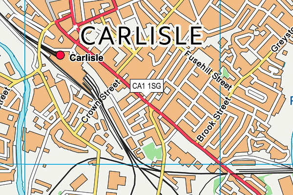 CA1 1SG map - OS VectorMap District (Ordnance Survey)